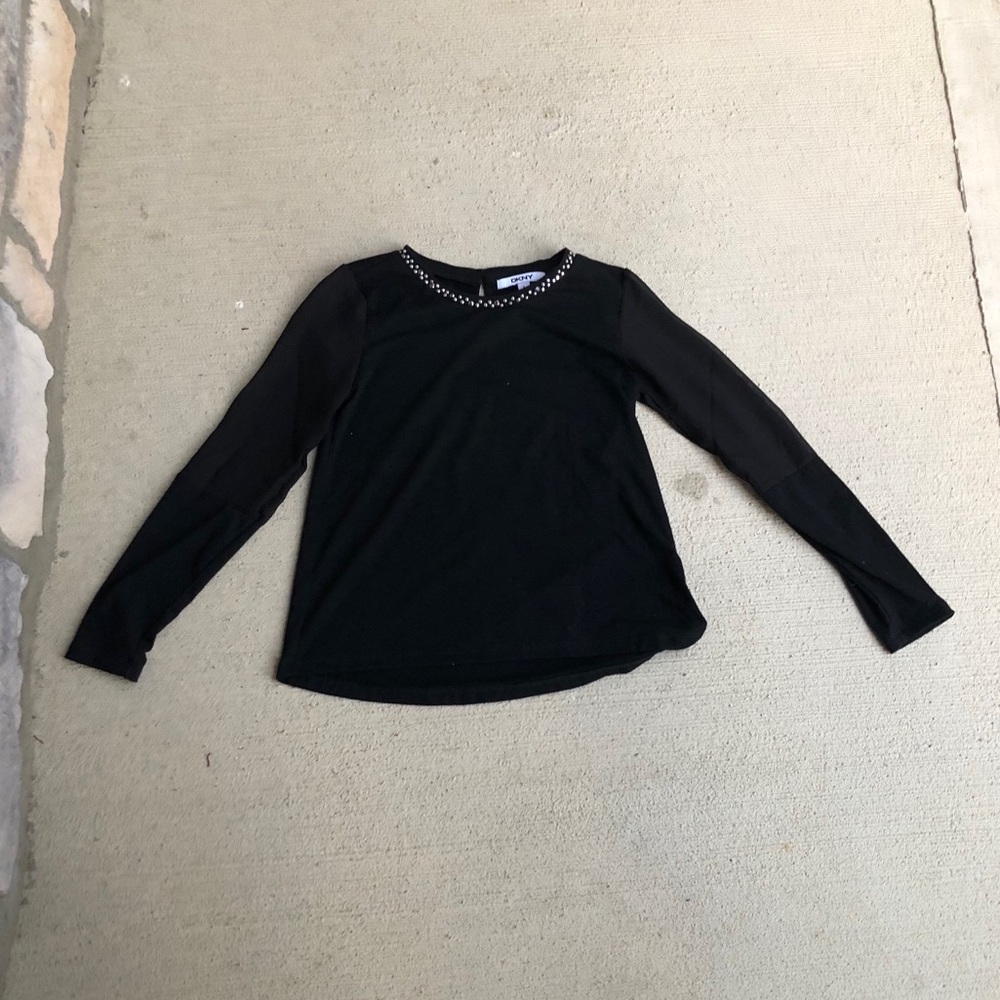 Girls Black DKNY Top